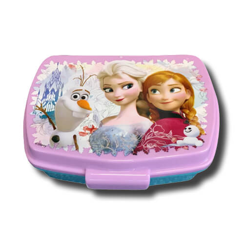 Madkasse Frozen, med mellemlåg, Elsa, Anna, Olaf