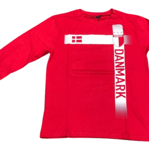 Danmark Tee Lang ærmet