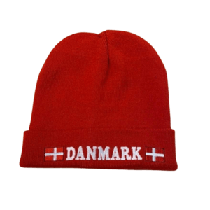 Danmark Strik Hue, rød